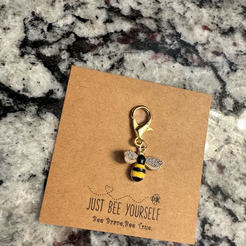 Just Bee Yourself Bumblebee Charm